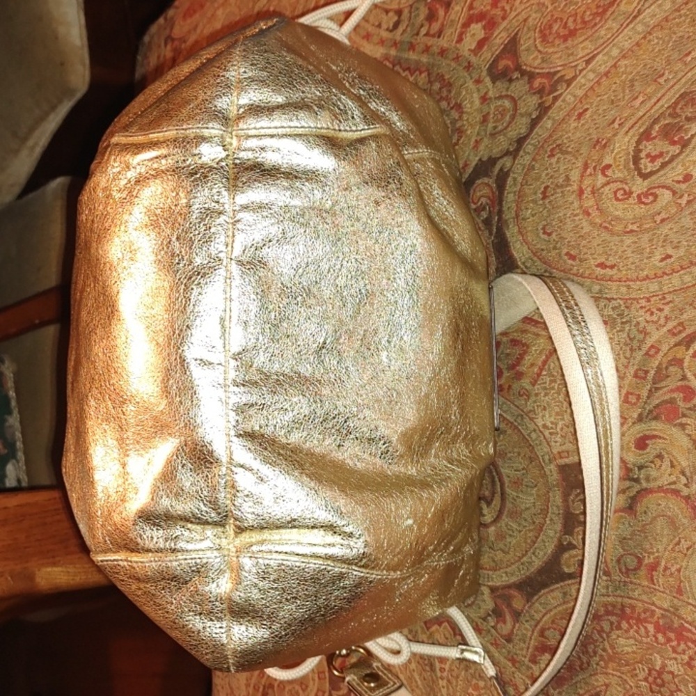 Coach Poppy Jazzy Rare gold Crossbody Bag 20384E Great Condition - Picture 8 of 16